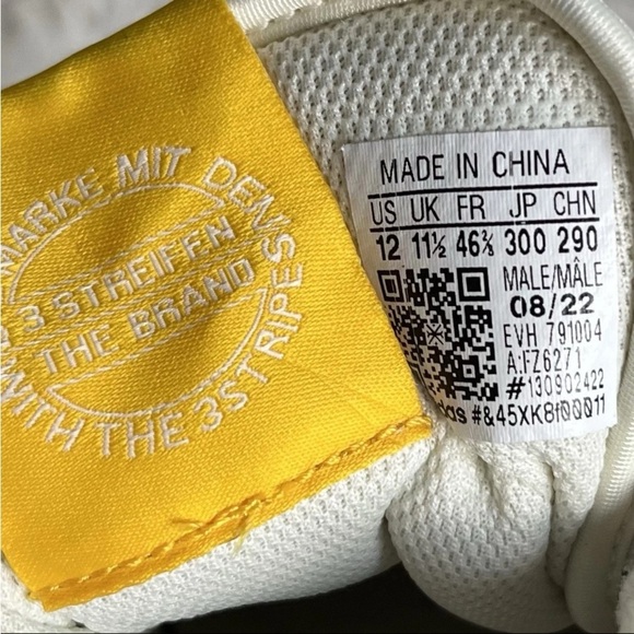 Adidas Men’s Forum Low Classic Originals Sz US 12 Cream/Bold Gold FZ6271 EUC - Picture 3 of 15